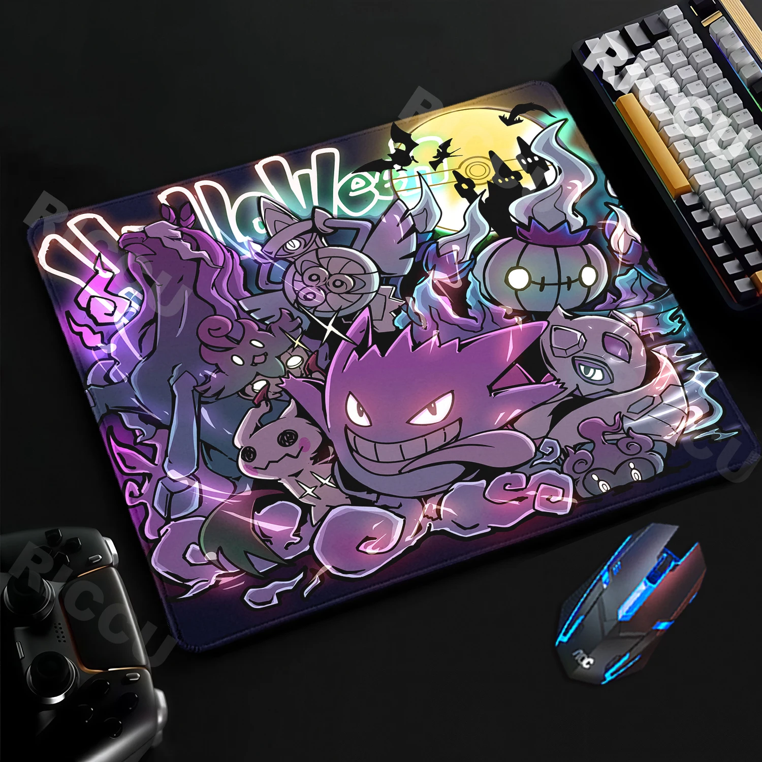 Gaming Small Mousepad Pokemon-Gengar Mouse Pad PC Gamer Desktop Decoration Pads Office Laptop Mouse Mat desk accessories Carpet