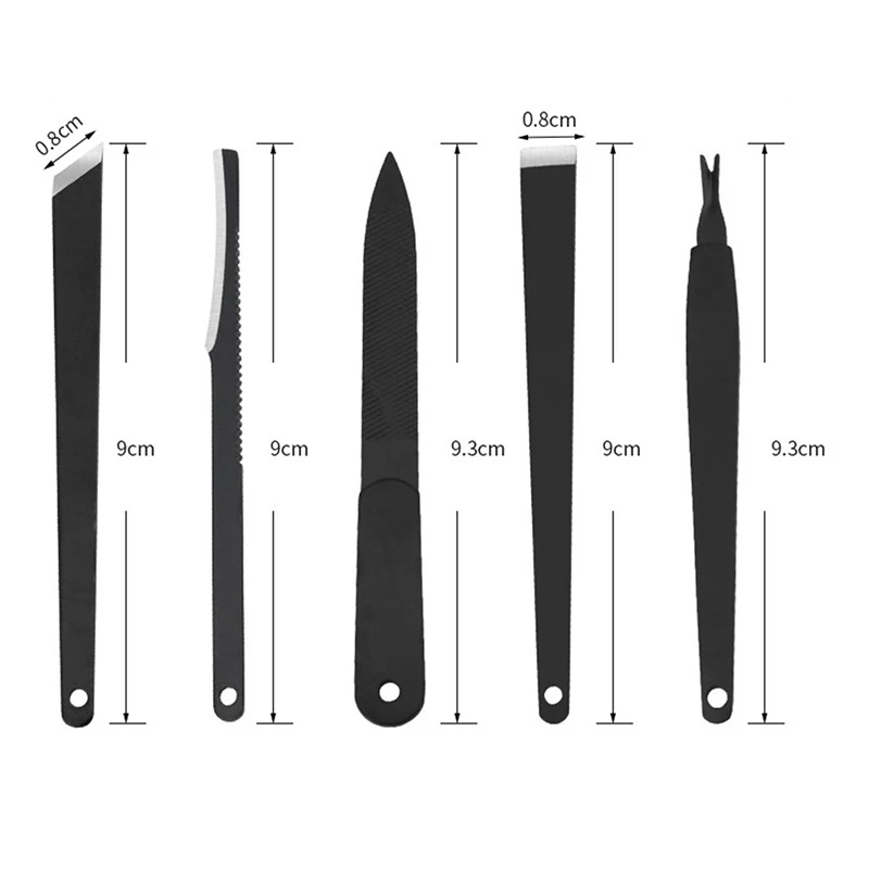 5PCS Professional Pedicure Tool Nail Knife Set Toenail Heels Callus Cuticle Remover Foot Care Tool Podiatry Ingrown Nail Cutter