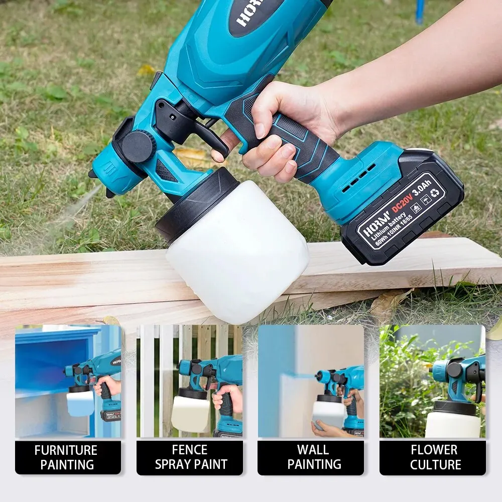 Hormy  HVLP ̰  Ʈ й, ڵ  ƿ   귯,  DIY , ŰŸ 18V ͸