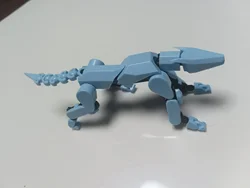 Articulated Shapeshift Robot Action Figure for Dynamic Stop Motion Animation (Blue dog)