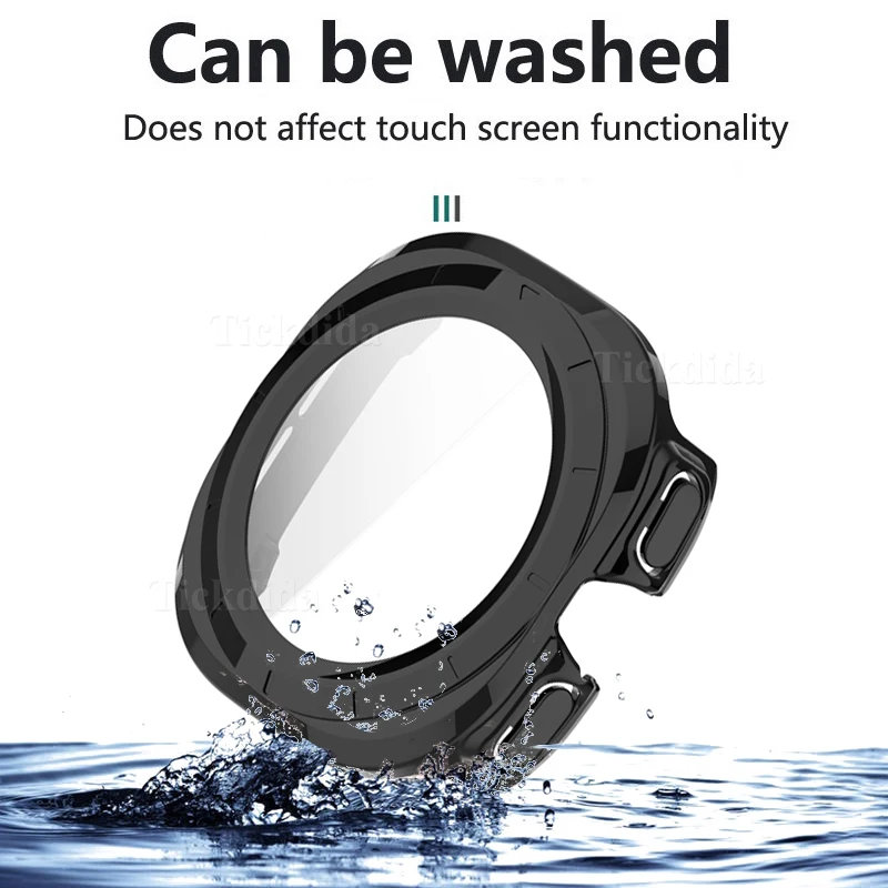 Galaxy Watch 7 Ultra Protective Case & All-Inclusive Tempered Glass Screen Protector