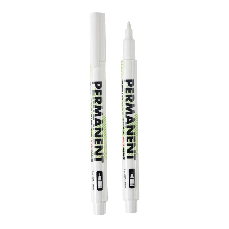 8 Penne Gel Bianche Acriliche - 0,6mm E 0,8mm | Impermeabili Per Bullet Journal, Mandala, Pittura - 3