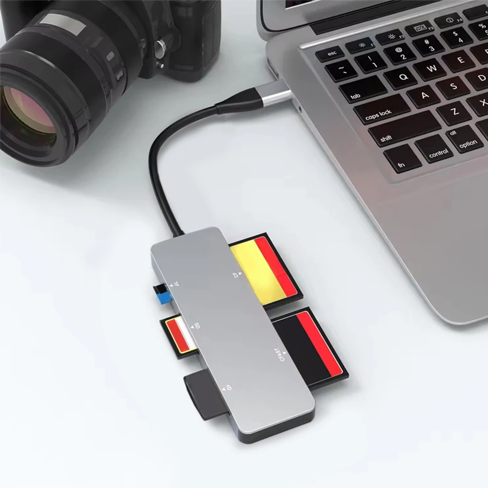 5 in 1 멀티 메모리 카드 리더, C타입 및 USB A, 윈도우 XP, 비스타, 7/8 맥 OS용, 5Gbps CFast, XD, CF, SD, TF 리더