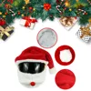 Plush Santa Claus Helmet Cover Christmas Helmet Cover Elastic Motorcycle Santa Claus Funny Cover Motorcycle Accessoories 5