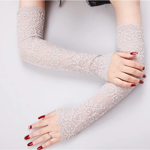 Fingerless Lace Wedding Gloves | Fingerless Gloves Lady Wedding - Prom Lace  Gloves - Aliexpress