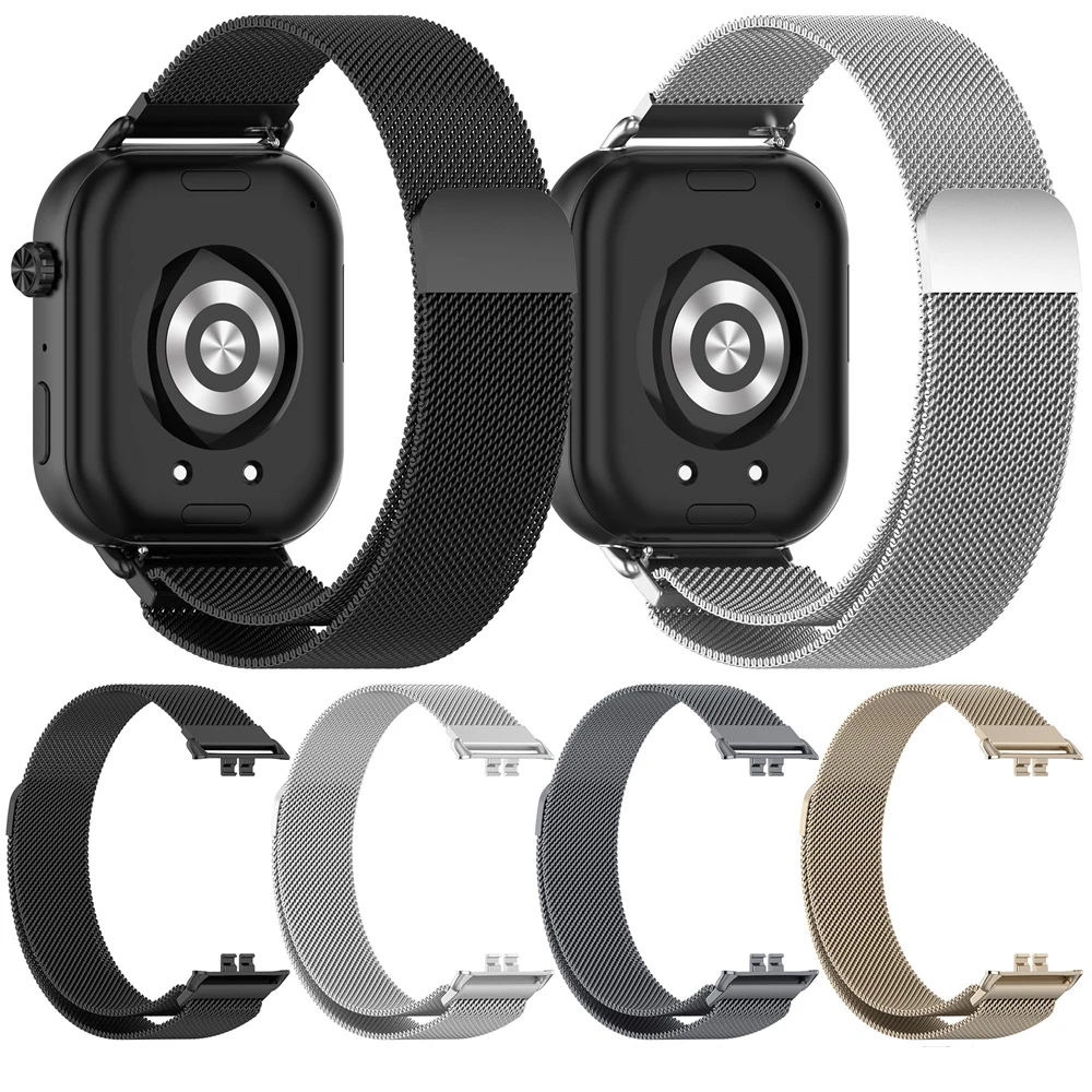 Premium Stainless Steel Smartwatch Wristband with Pins - Sleek Metal Bracelet Accessories
