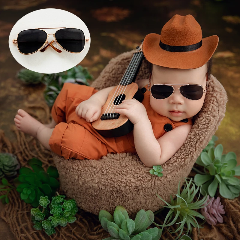 Baby Glasses Newborn Photography Accessories Baby Girl Boy Flat