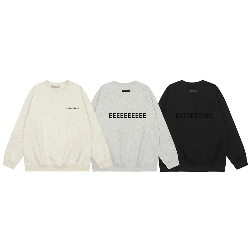 Designer Oversized Hoodie - Luxury Mens Flocked Logo Sweatshirt