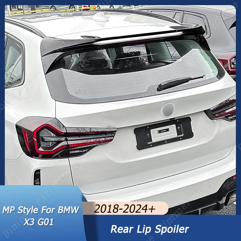 

Стиль MP для BMW X3 G01 2018 2019 2020 2021 2022 2023 + Автомобильный задний спойлер на крышу, аксессуары для тюнинга тела ABS