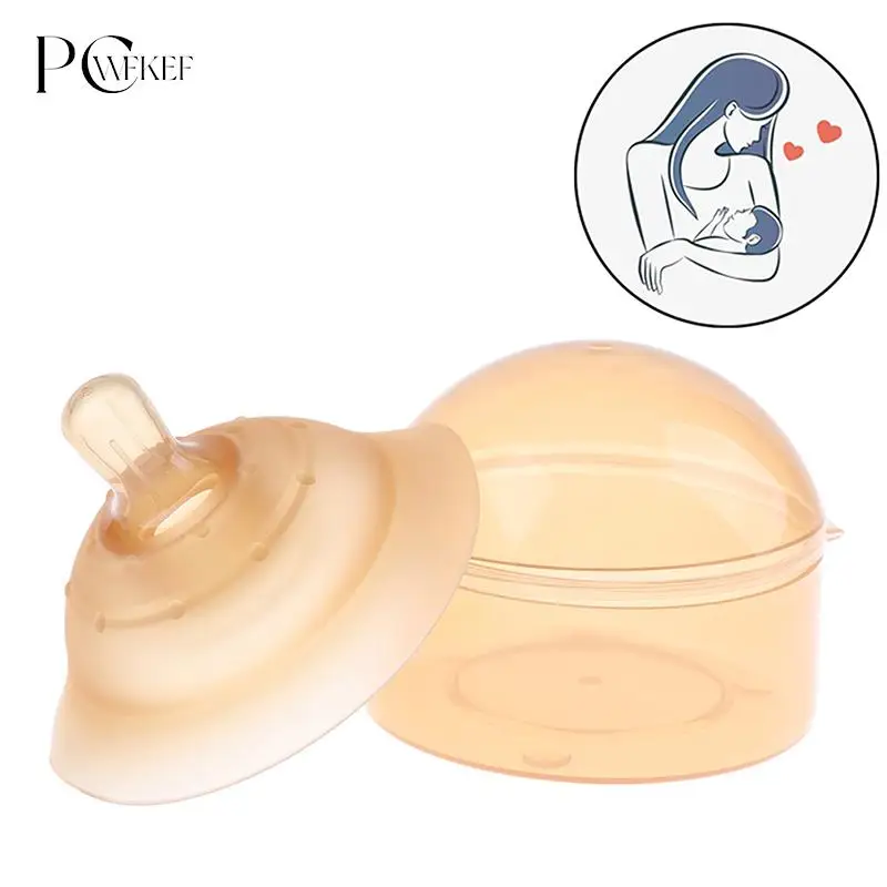 Silicone Nipple Protectors Feeding Mothers Nipple Shields Protection Cover Breastfeeding Mother Milk Silicone Box