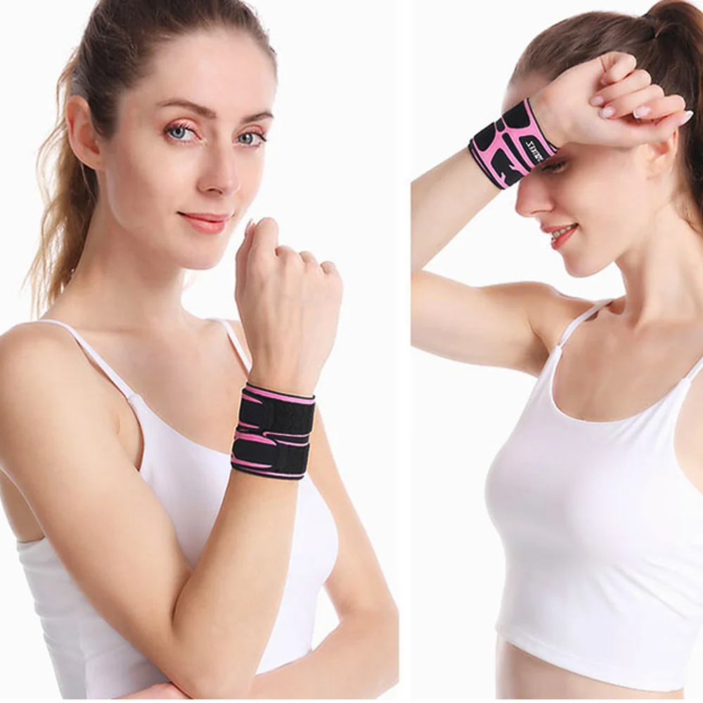 

1Pc Unisex Sports Compression Wrist Brace Thin Breathable Adjustable Hand Wrap Support Wristband for Basketball Badminton Tenni