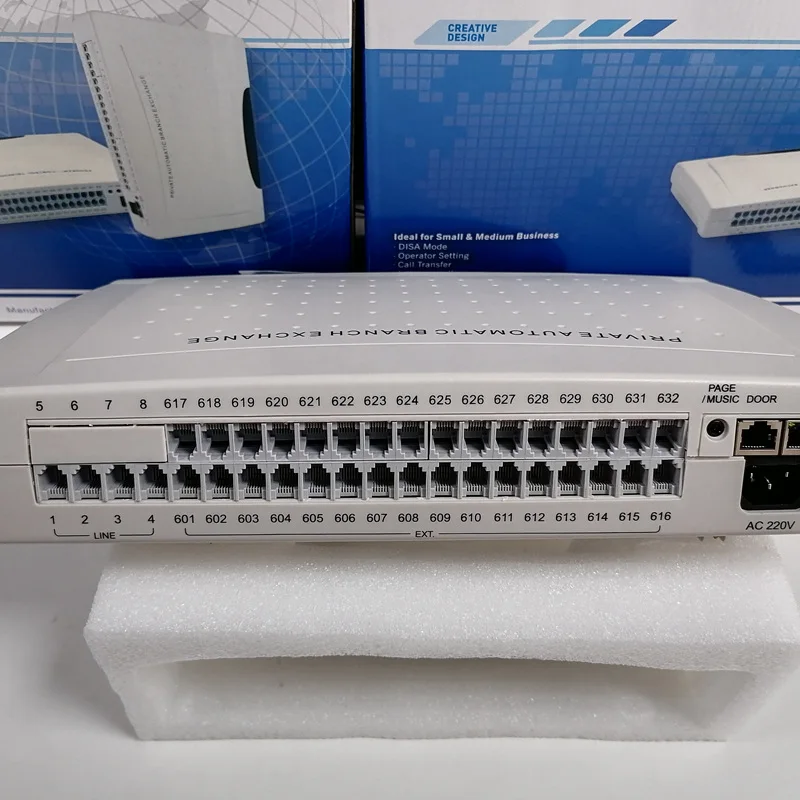 CP432 Telephone PABX / PBX / Office Phone System With 32 Internal Extension for Users pbx telephone exchanger