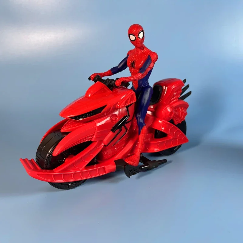スパイダーマン スクーター フィギュア 新しいマーベルスパイダーマンアニメ周辺漫画フィギュア