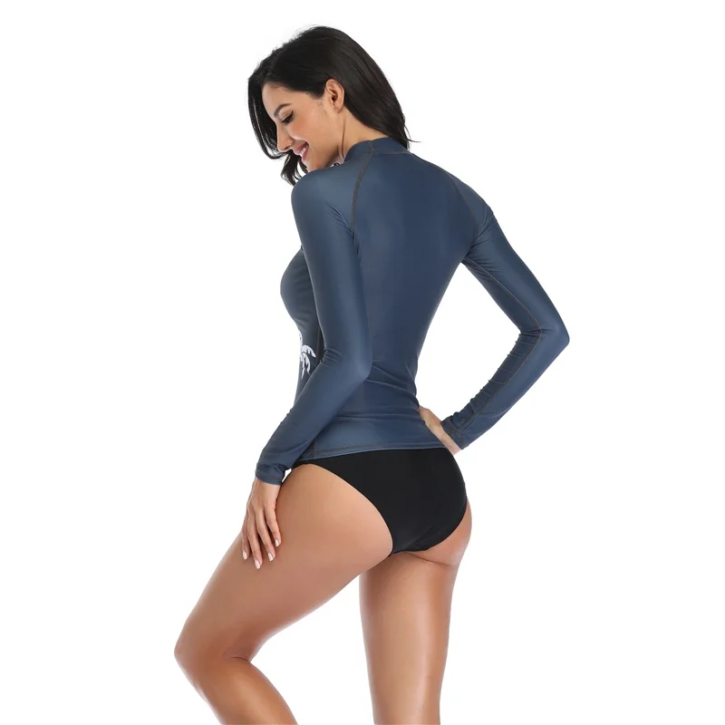 Sailbe女性長袖ラッシュガードシャツ水着シャツUPF50 + 椰子水着