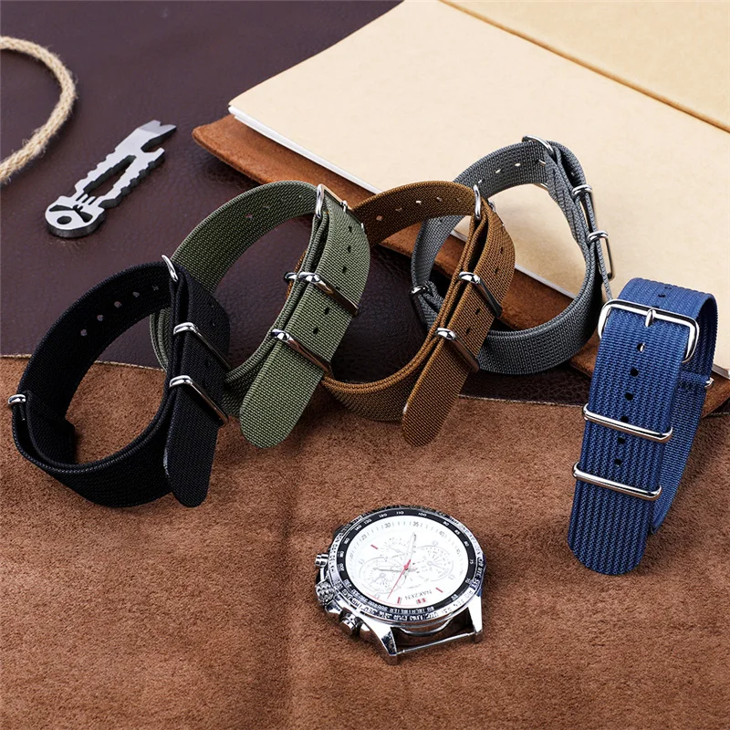 Premium Braided Nylon Watchband in Ballistic Fabric