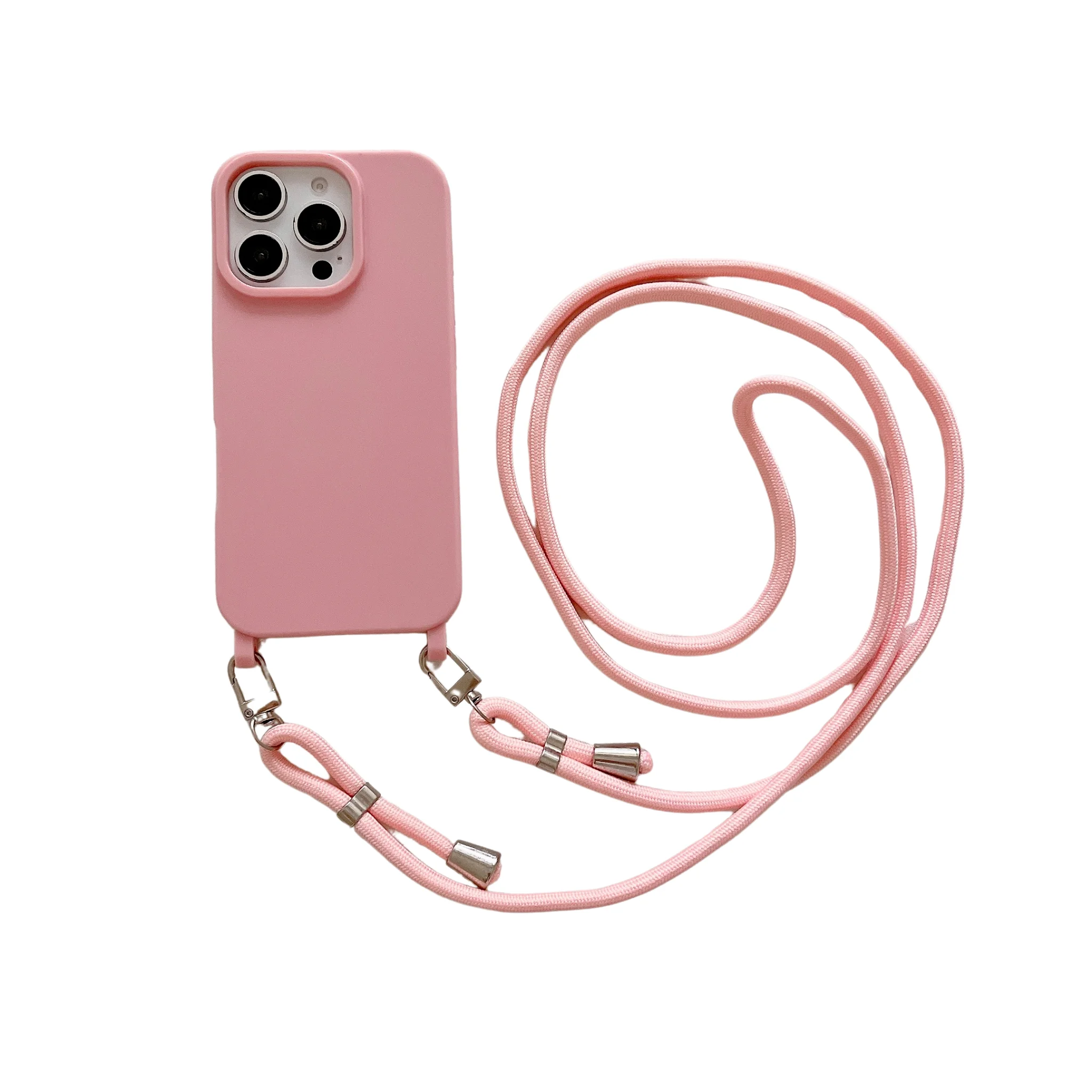 Adjustable Lanyard Strap Soft Silicone Phone Cover