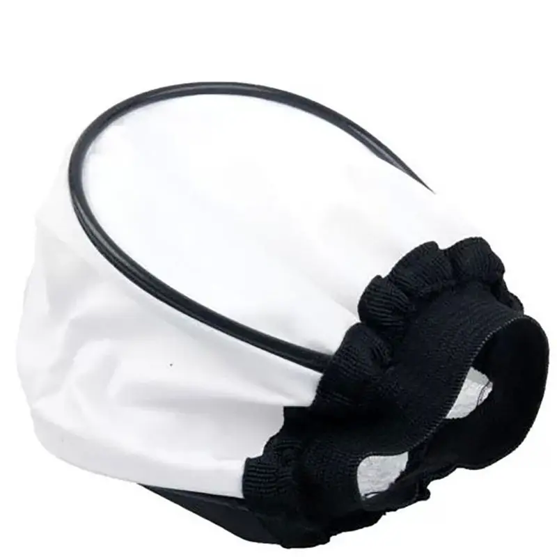 WhiteNylonFlashDiffuserCapforFlashgunSpeedlightPhotography
