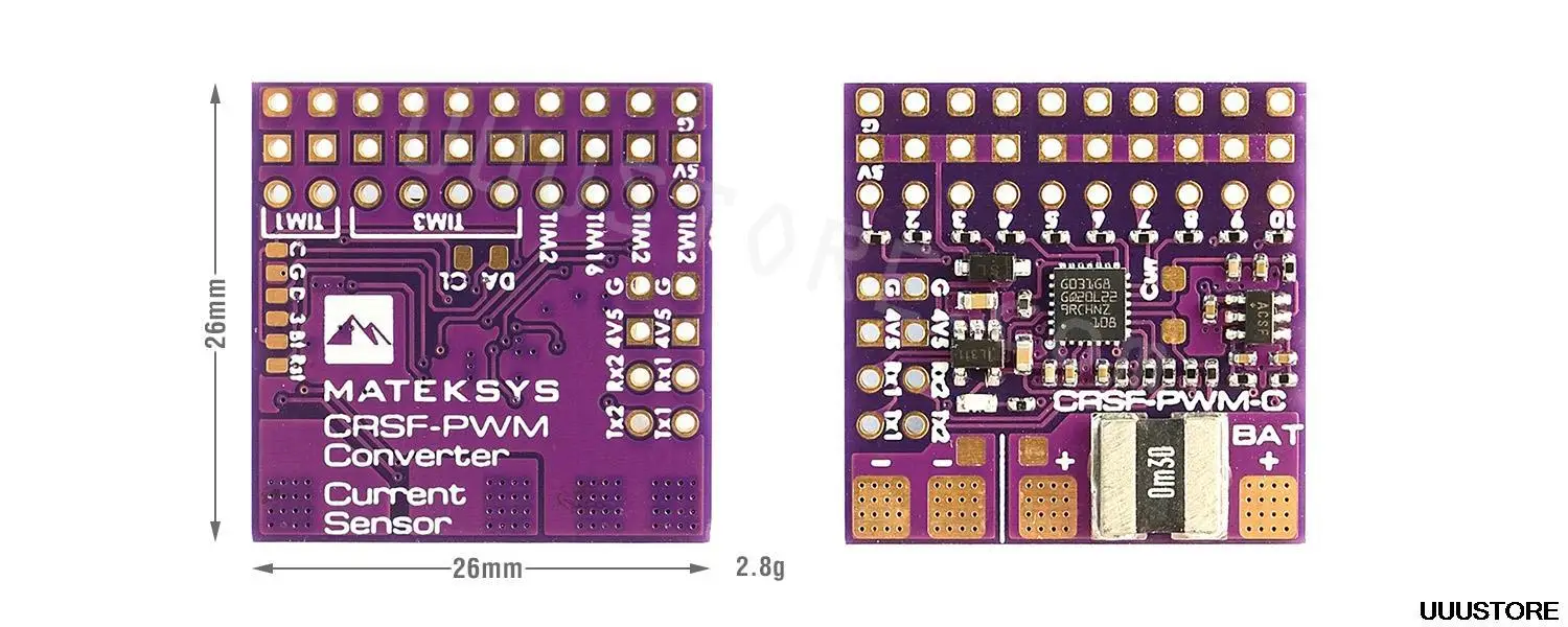 Mateksys Matek CRSF TO PWM CONVERTER CRSF-PWM-6 and CRSF-PWM-C for Multirotor Airplane Fixed-Wing RC FPV Racing Drones 1