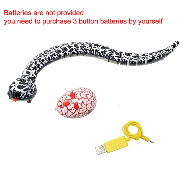 Animal Infrared Remote Control Electric Snake Egg Rattlesnake Kids Children Toys Trick Terrify Mischief Toys Snake Model DDJ