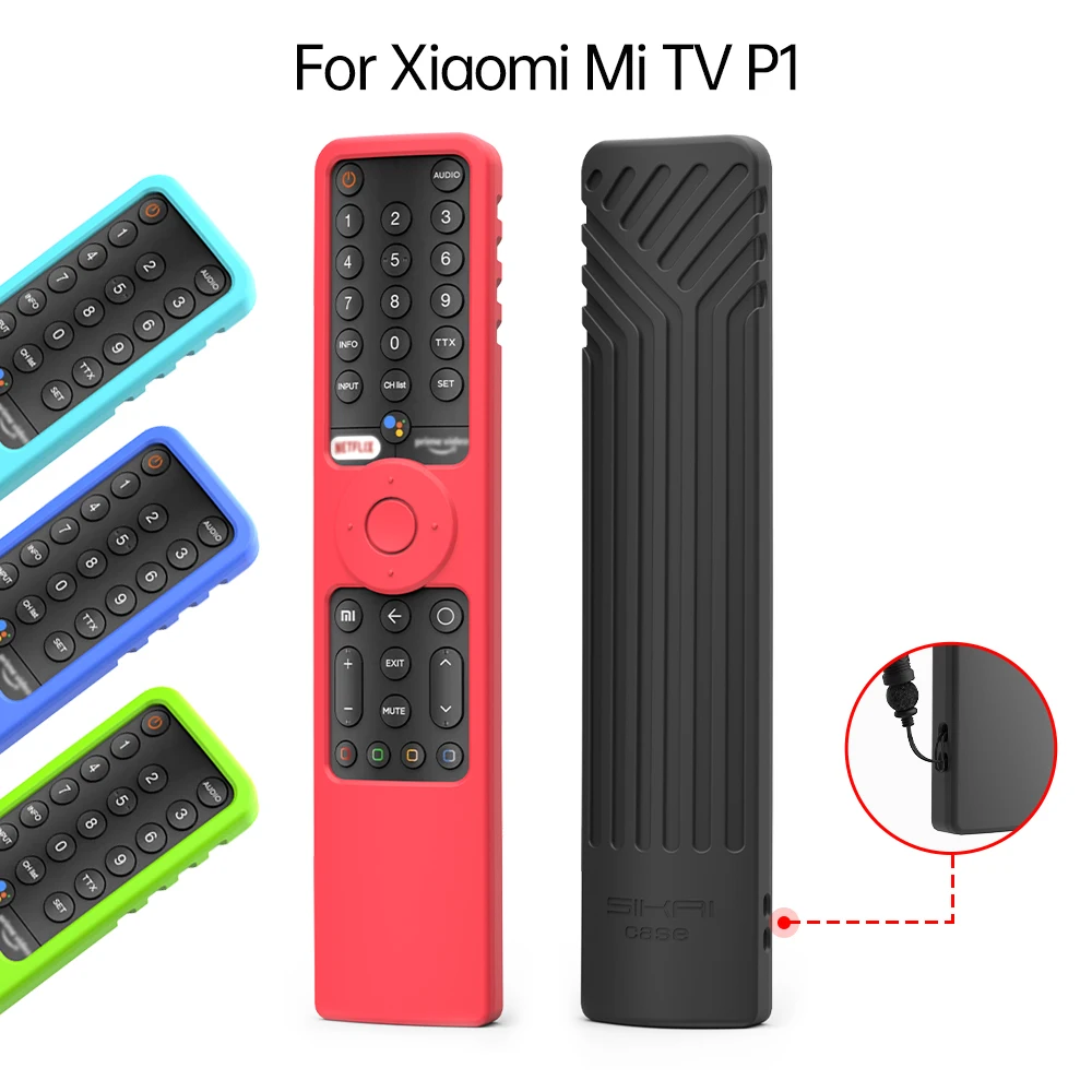 Custodia Per Telecomando In Silicone Sikai Per Xiaomi P1 Xmrm-19 Bluetooth Voice Cover Antiurto Per Mi Tv P1 Shell Remoto
