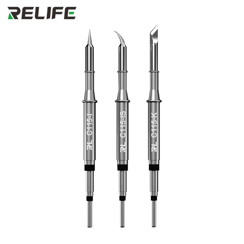 

RELIFE RL-C115 NANO Cartridges High Heat Conductive Heating Element Soldering Iron Tips For Phone Motherboard Micro Welding Tool