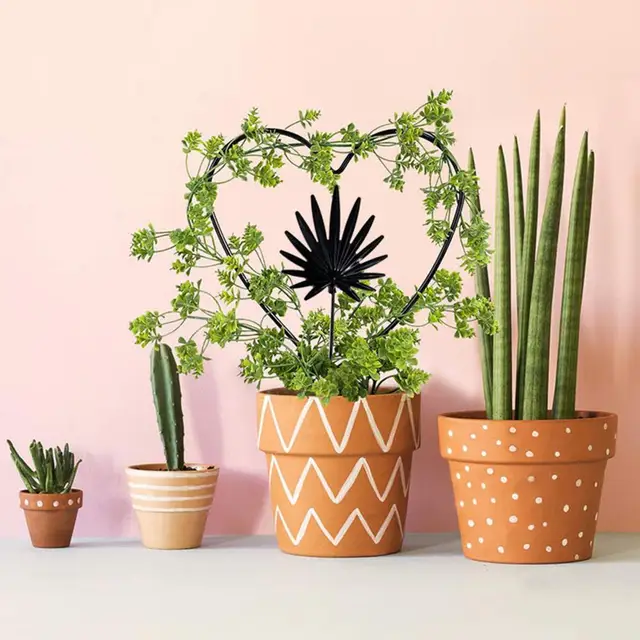 Kerti Cserepes Növényi Tartó Rács Rozsdamentes Nedvességálló Bevonat Stabil Szerkezetű Vasnövény Hegymászó Keret Az Udvarhoz - Image 4