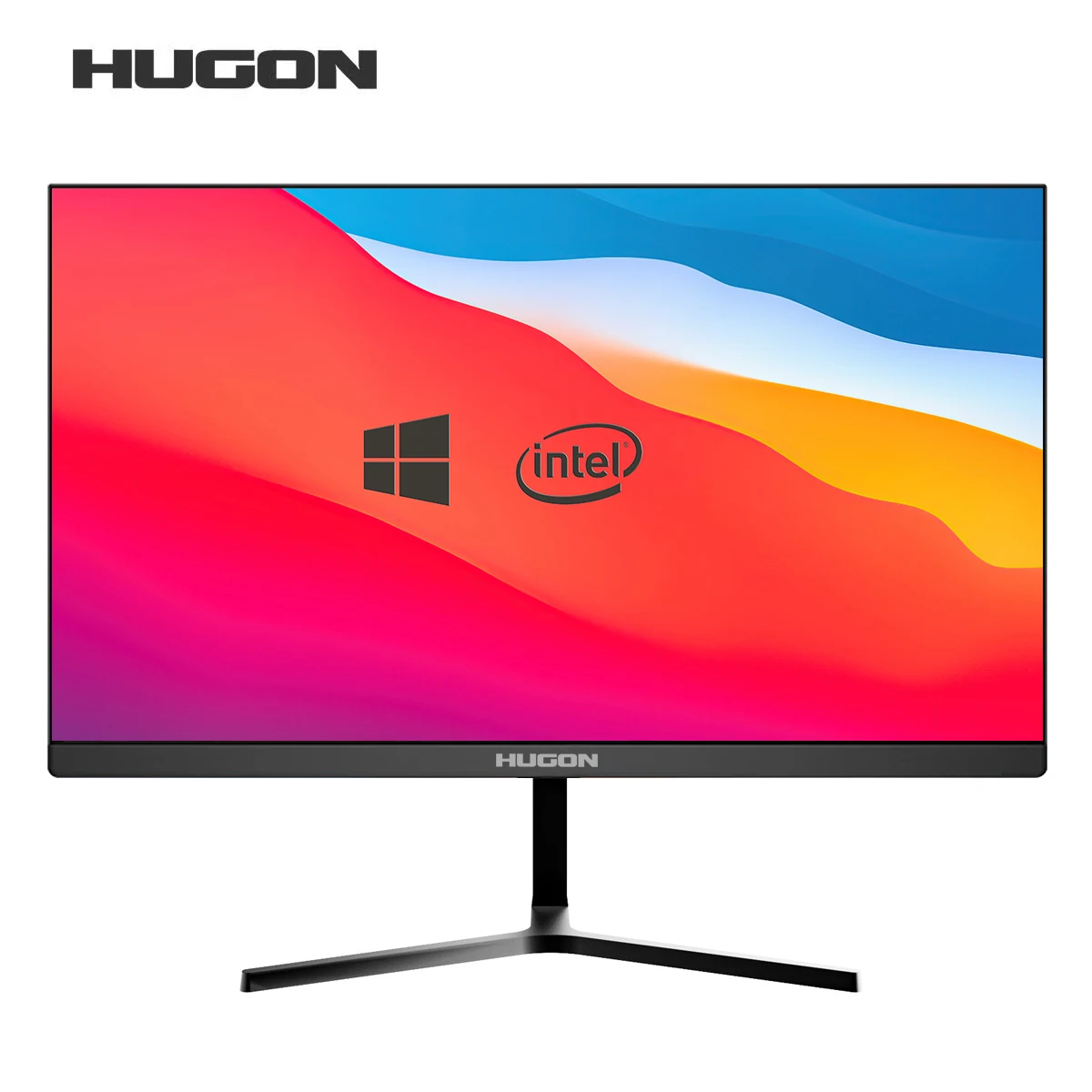 HUGON 22 인치/24 인치 1920 × 1080p TFT/LCD PC, 75Hz HD 평면 패널 모니터, 데스크탑 화면 ...