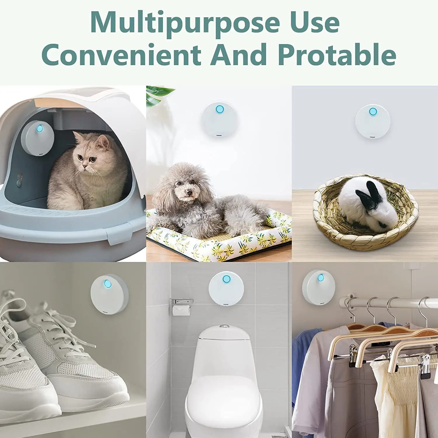 Advanced Odor Purifier for Pet Litter Boxes - Automatic Deodorizing and Cleaning Solution