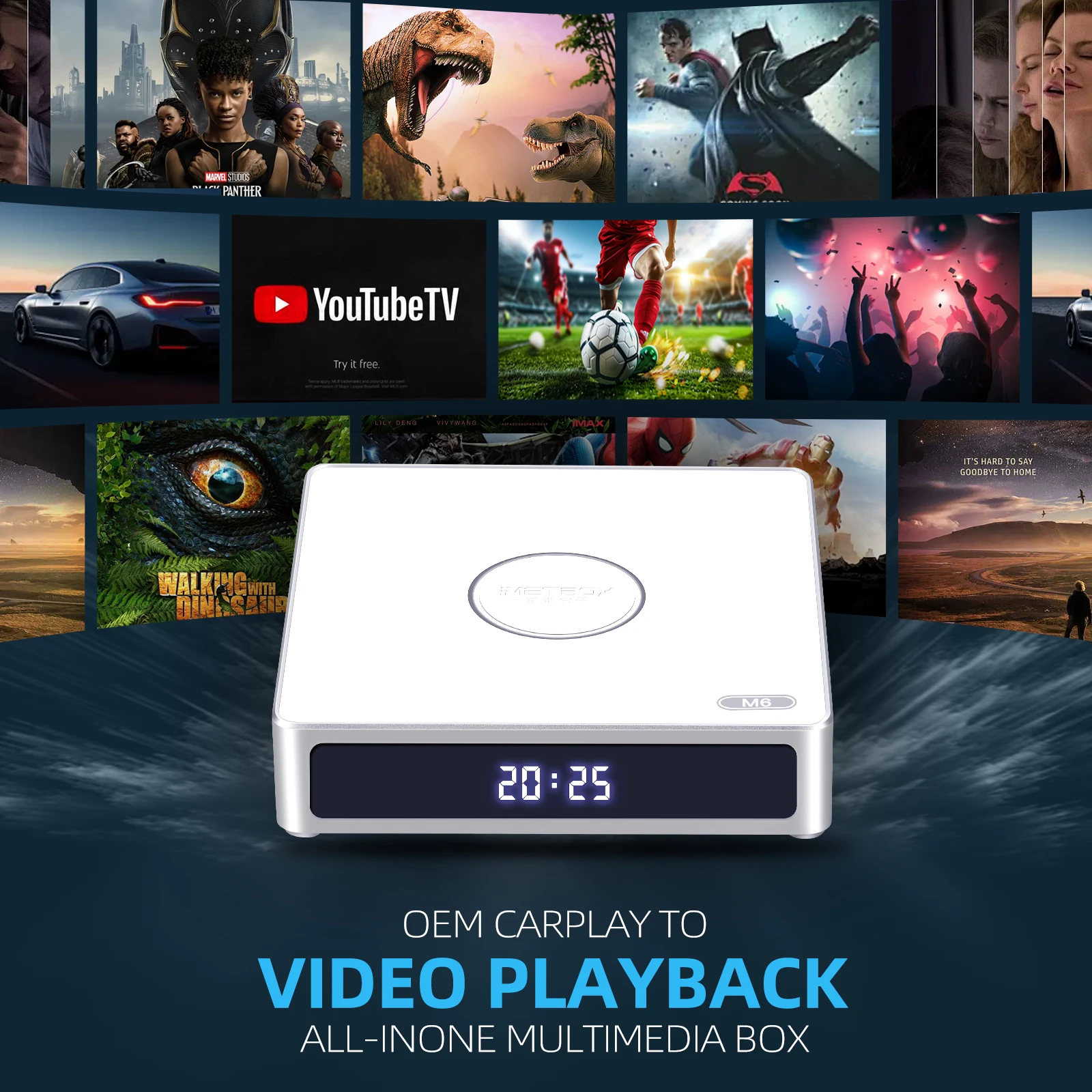 Genuine]IMETBOX M6 TV Box 2025 64GB with Vioce Control Wifi 6 8K