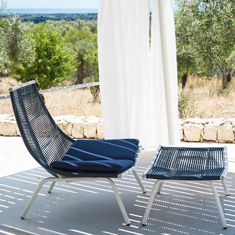 

Nordic outdoor rattan sofa chair, lounge chair, balcony, lazy leisure sofa, rocking chair