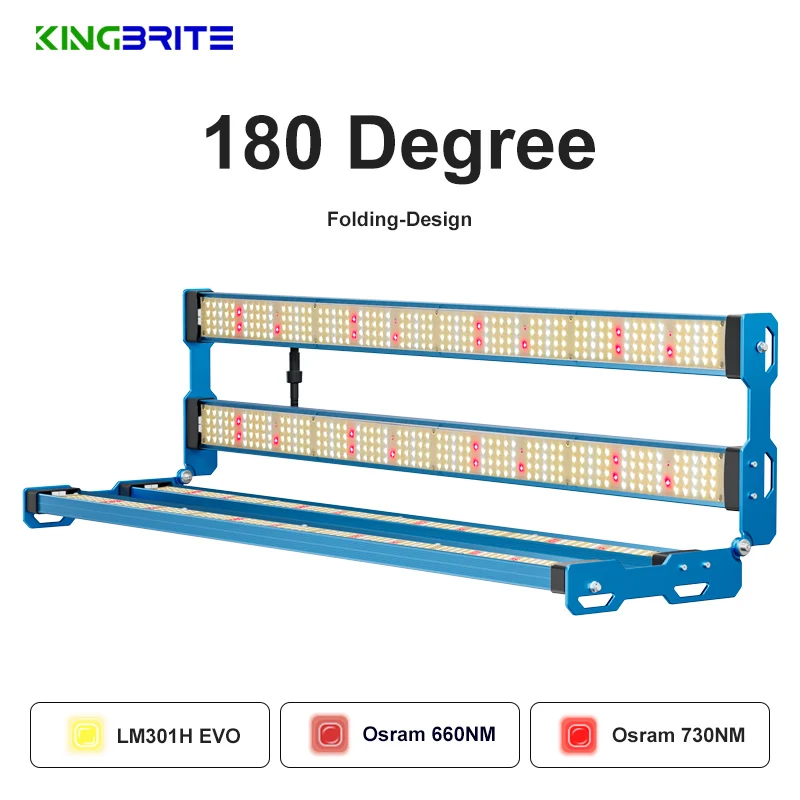 LED 성장 조명, 3x3 ft 및 2x4ft 텐트용, KingBrite P55, 320W 풀 스펙트럼, 삼성 LM301H EVO