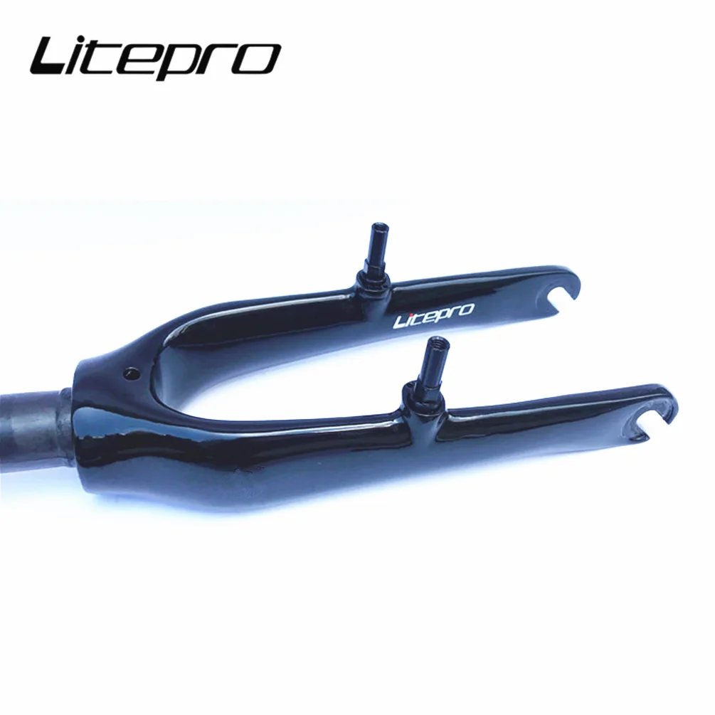 Description Picture 2 of itemLitepro Bicycle 14 Inch Carbon Fibre Front Fork Open Measurement 74MM Folding Bike K3 Fork Cycling Parts Accessory