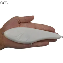 

CCLTBA 5pcs/lot 15cm 73g Unpainted Pike Killer Fishing Jerkbait Large Game Musky Hard Plastic Sinking Blank Fishing Bait