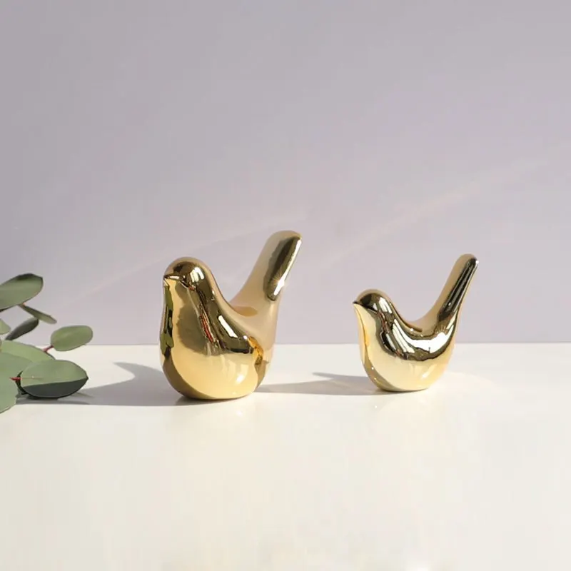 1 Piece, Modern Simple Gold Plated Bird Decoration 6