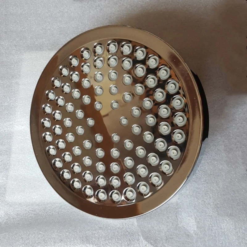

1PC ABS Shower Top Spray 6Inch Round Silver/Matte Black/Brushed/ORB Showerhead Bathroom Shower Head Thread G1/2'