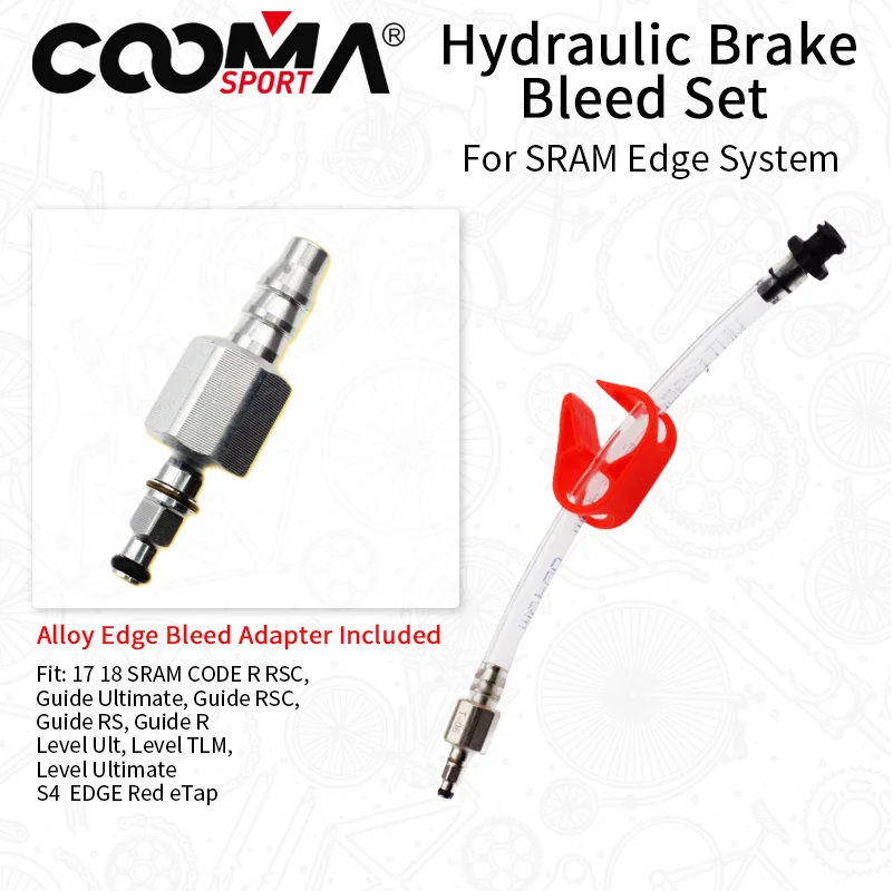 

Bicycle Hydraulic Brake Bleeding Set for SRAM Edge, Bike Brake Oil Filling Joint for DOT Fluid Caliper