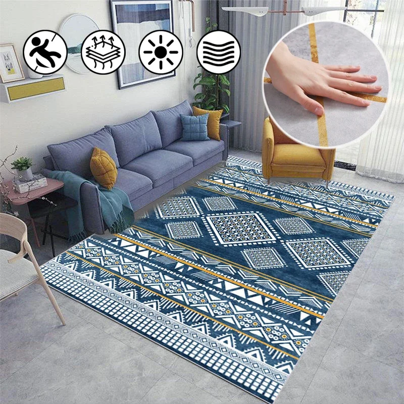 

Classical ethnic style carpets vintage living room decor rug carpet for bedroom non-slip dirt-resistant rugs entrance door mat