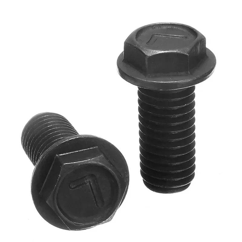 5pcs/set Metal Saw Blade Screw M8x18mm Carbon Steel Left Hand Thread Hex Flange For Cutting Machine Tool Parts screw bolt nut set screw washer nut kit hexagon socket head cap screw