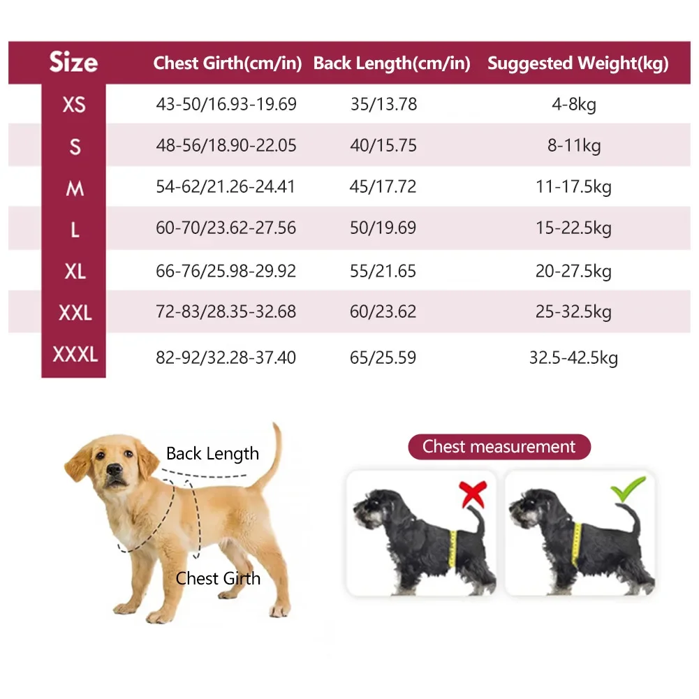 4-42.5kg Comfortable and Soft Pet Hoodie Sweatshirt Handsome Home Pet Clothing XS-3XL Medium Large Pet Winter Jacket