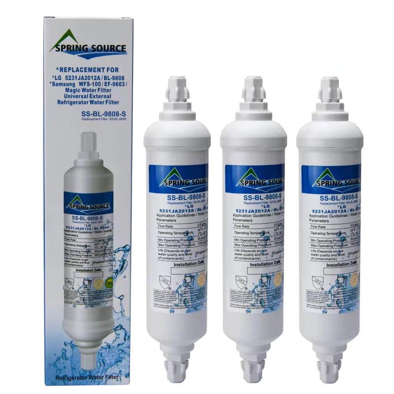 Replacement refrigerator water filter BL9808 (51835-23518), LG 5231JA2003A, ADQ73693901 water filter,accessories replacement