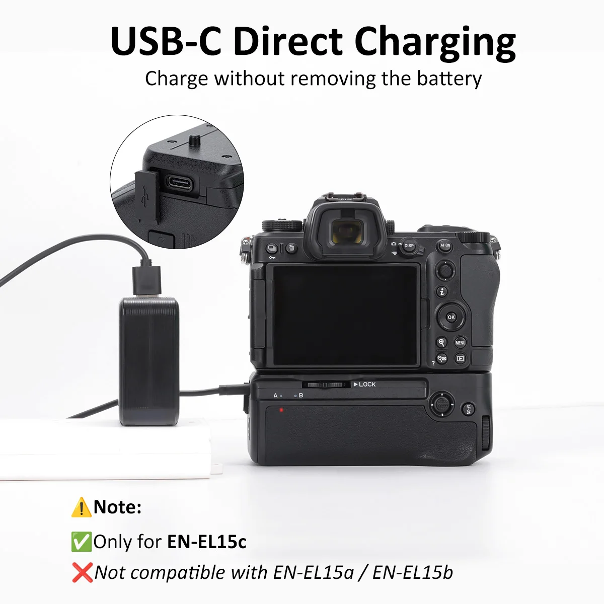 Z6III バッテリーグリップ MB-N14 Nikon Z6iii と互換性あり、同期機能