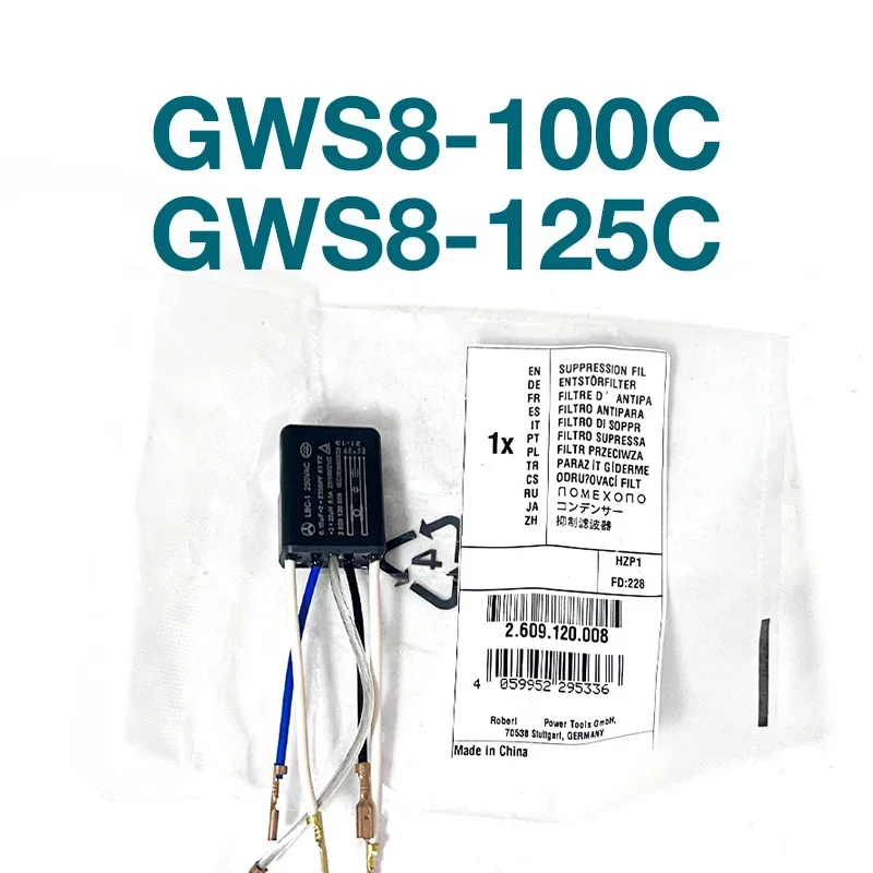 Capacitors Accessories for Bosch GWS8-100C GWS8-125C Cutting Machines Filters Grinders Parts Power Tools Replacement cut100 air plasma cutter 100a plasma power source supply for air plasma cutting machines