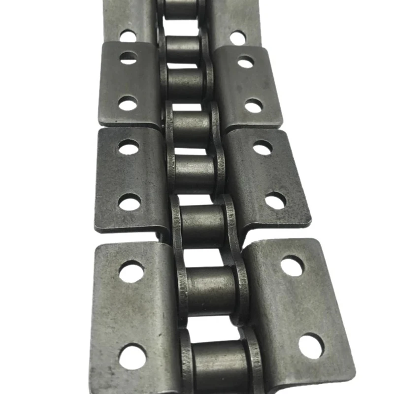 1.5M Length 06B 08B 10A 12A Single Double Hole Drive Roller Chain Machine Transmission Conveyor Chain With Wings