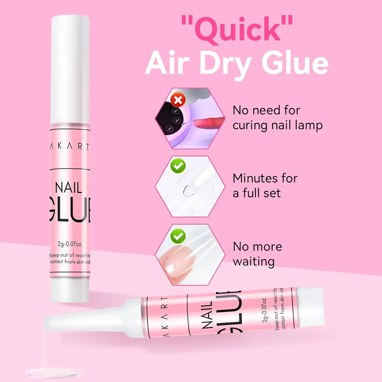 Nail Glue for Acrylic Nails Press On Nails