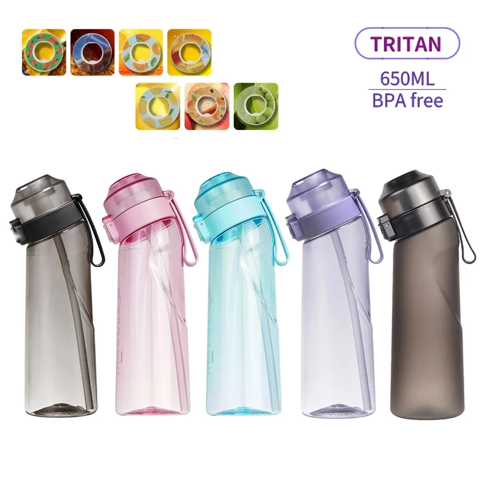 650ml Air Taste Buds Flavored Water Bottle with 1/3 Taste Pods