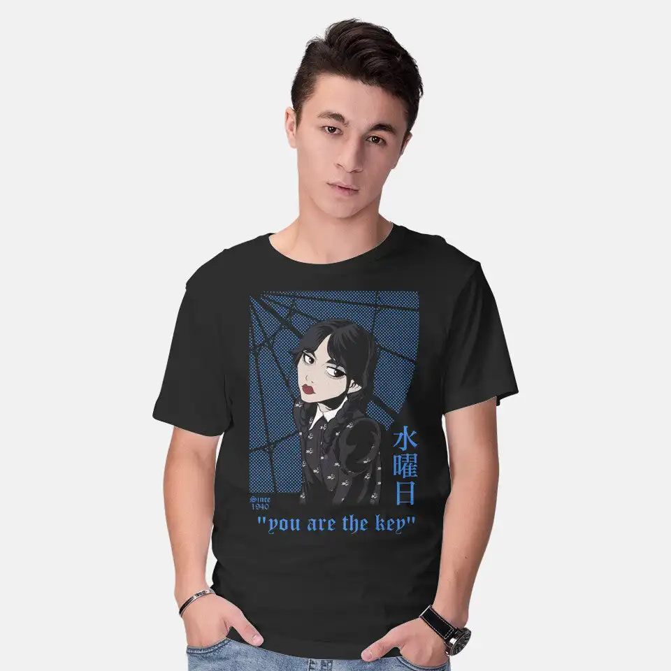 

Футболки с рисунком из аниме You Are The Key для мужчин и женщин, футболки с коротким рукавом, Новое поступление, летние футболки унисекс