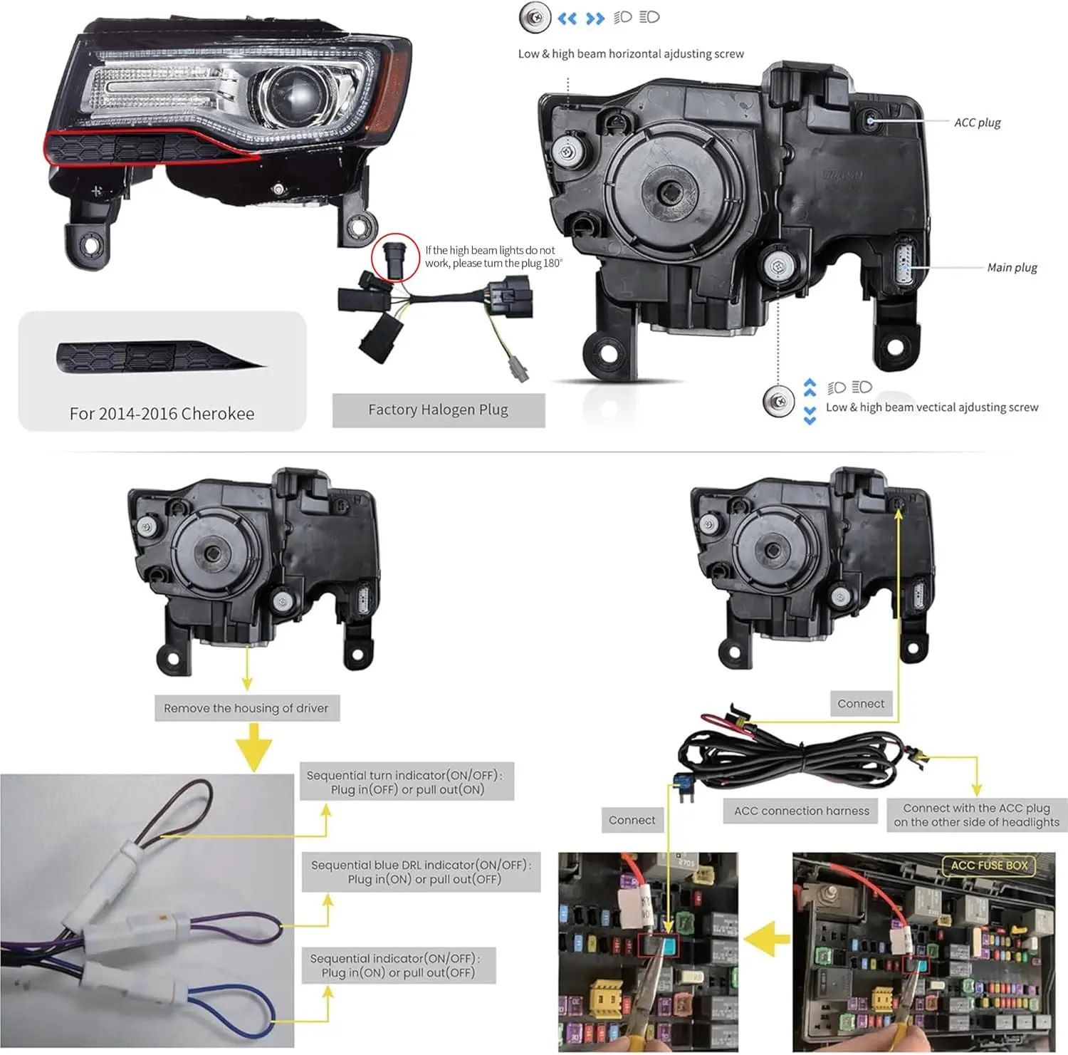 How to Replace Headlight Assemblies 2011-2021 Jeep Grand Cherokee | 1A Auto