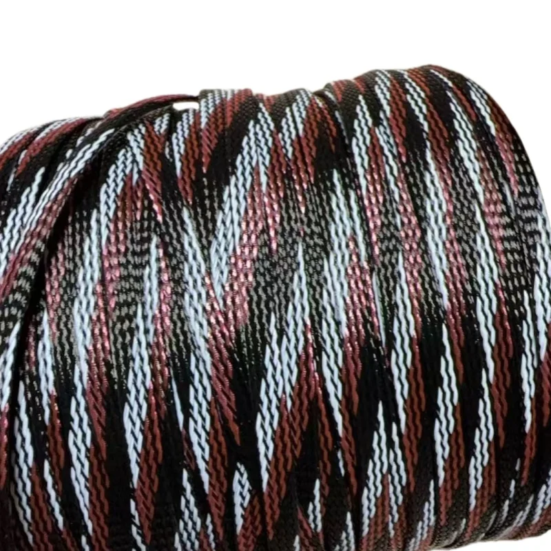 100m Nylon Braided Mesh Tube - Colorful Anti-Wear Protective Netting