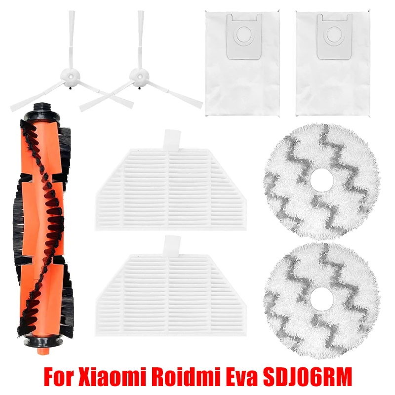 HUAYUWA Ersatzteil-Set Für Roidmi EVE CC Staubsaugerroboter – Mit Bürsten, Filtern & Beuteln