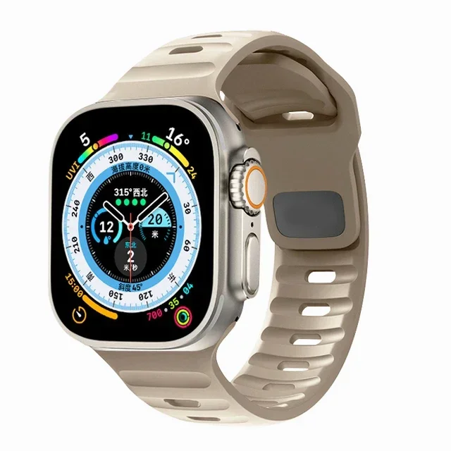 Silicone Sport Band for Apple Watch – Premium Fitness Strap Bracelet